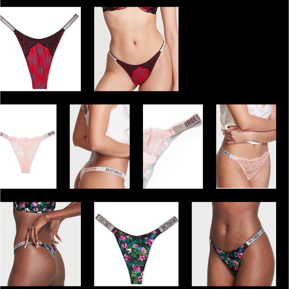VS Panties thongs Crotchless open back hipster boy short cheeky panty lingerie